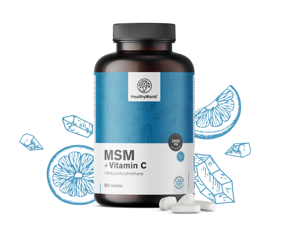 MSM 2000 mg – s vitaminom C