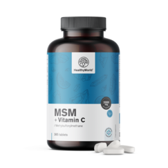 MSM 2000 mg – s vitaminom C, 365 tableta